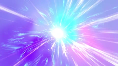Colorful hyperspace travel effect. Loop animation. Wormhole tunnel and tele.. Stock Footage 230560696