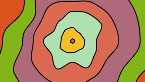 Colorful hypnotic animation. Stock Footage 165170971