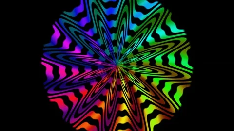 Colorful hypnotic mandala loop for seamless video backdrop Stock Footage 342398940