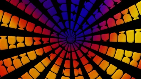 Colorful hypnotic motion Stock Footage 97176128