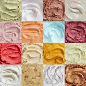Colorful ice cream pattern Stock Photos