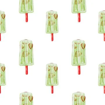 Colorful ice cream popsicle pattern for textile and packaging design inspir.. Stock Illustration