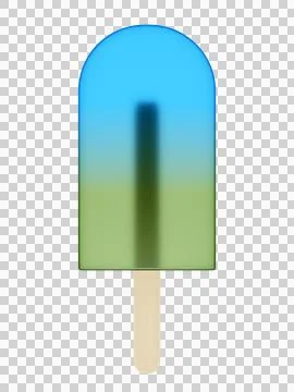 Colorful ice popsicle Stock Illustration