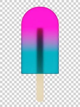 Colorful ice popsicle Stock Illustration