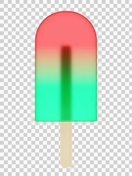 Colorful ice popsicle Stock Illustration