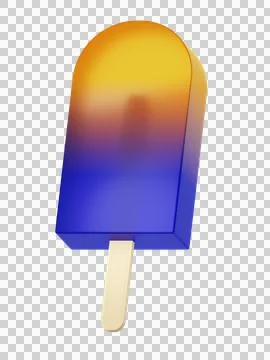 Colorful ice popsicle Stock Illustration
