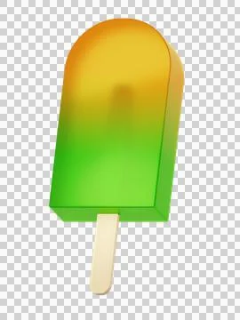 Colorful ice popsicle Illustrazione stock