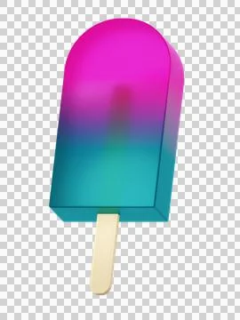 Colorful ice popsicle Stock Illustration