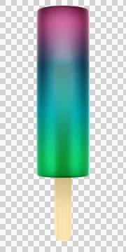 Colorful ice popsicle Stock Illustration
