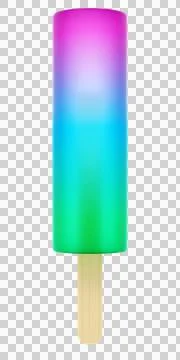 Colorful ice popsicle Stock Illustration