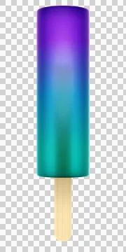 Colorful ice popsicle Stock Illustration