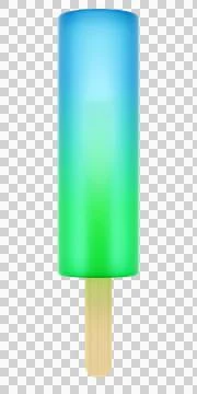 Colorful ice popsicle Illustrazione stock