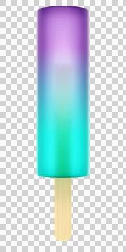 Colorful ice popsicle Stock Illustration