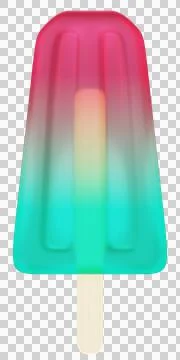 Colorful ice popsicle Stock Illustration