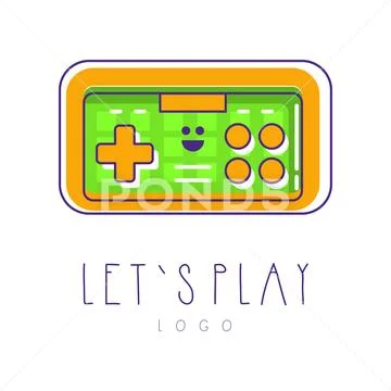 Colorful icon of joysticks for video games. Retro gamepad. Digital entertainment Stock Illustration