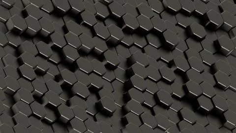 Colorful Illuminated Hexagonal Pattern on a Dark Background.. イラスト素材