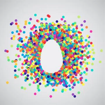 Colorful illustration for Easter, vector. Illustrazione stock