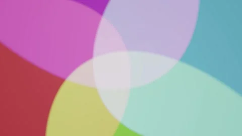 A colorful image of four circles with different colors Stock Footage 289906739
