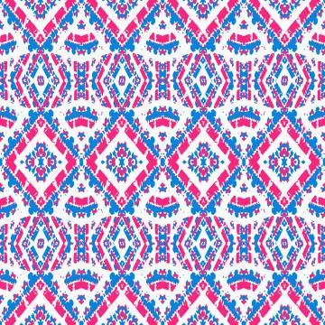 Colorful Indian Style Seamless Pattern Illustration