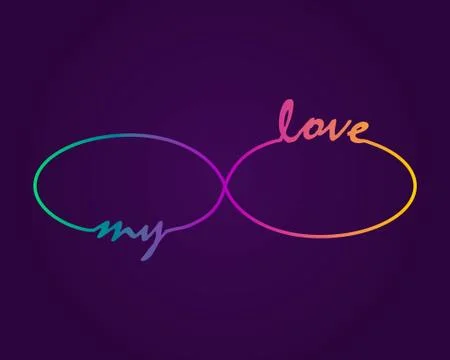 Colorful infinity cyclical vector illustration. Stock Illustration