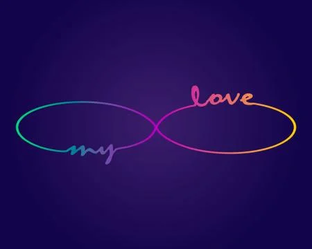 Colorful infinity cyclical vector illustration. Stock-Illustration