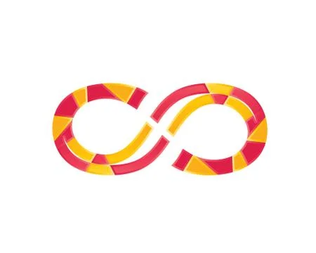 Colorful infinity symbol Stock Illustration