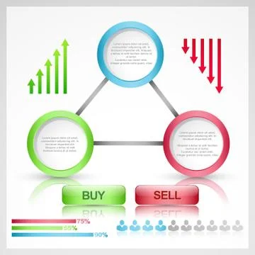 Colorful infographic elements Stock Illustration