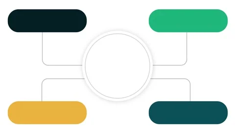 Colorful Infographics design elements with free copy space 4k Animation Stock Footage 228206944