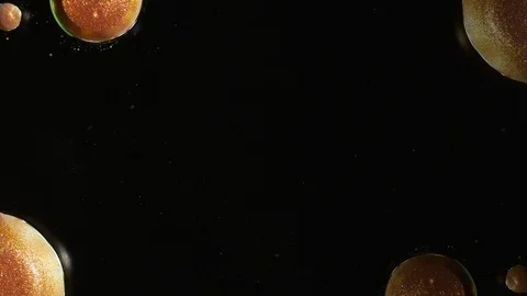 Colorful ink Bubbles. Stock Footage 87354585