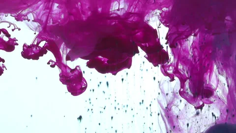 Colorful ink Drops Paint Spreading in Water 1 Stock Footage 288253205