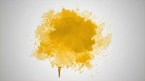 Colorful Ink Splatter Animation. Abstract Ink Brush Strokes. Stock Footage 219430868