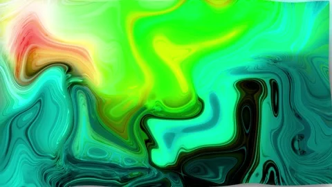 Colorful Ink Wave texture  Motion Animated liquid Background Stock Footage 195106601