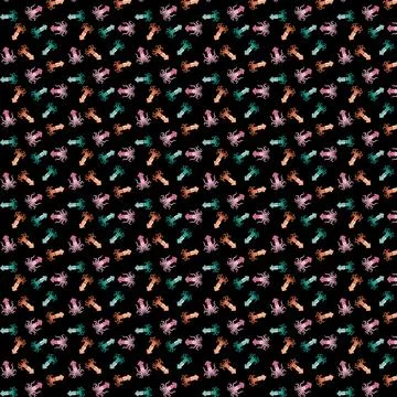 Colorful Insect Pattern Stock Illustration