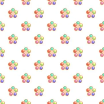 Colorful interactive sensory toy pattern for children learning Stockillustratie
