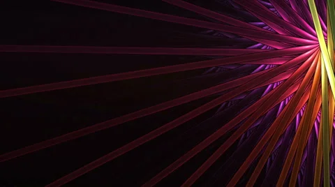 Colorful Intersected Sticks In Circular Motion Stock Footage 50425469