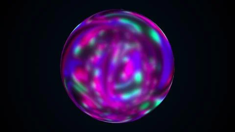Colorful Iridescent sphere Stock Illustration