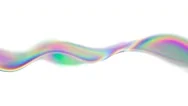 Colorful Iridescent Waves In A Seamless Loop Stock Footage
