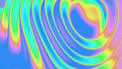 Colorful Iridescent Waves with Smooth Gradient Flow Stock Illustration