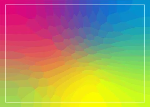 Colorful, irregular polygon background. Spectrum abstract background. Vector  Stock Illustration