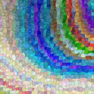 Colorful irregular triangle mosaic background Stock Illustration