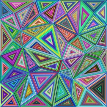 Colorful irregular triangle mosaic background Stock Illustration