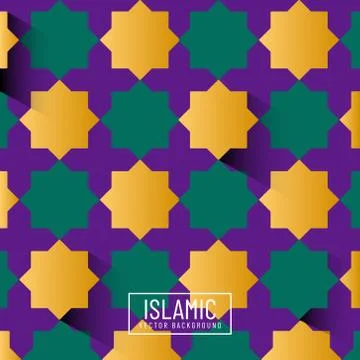 Colorful islamic pattern design vector for decoration background texture Stock Illustration