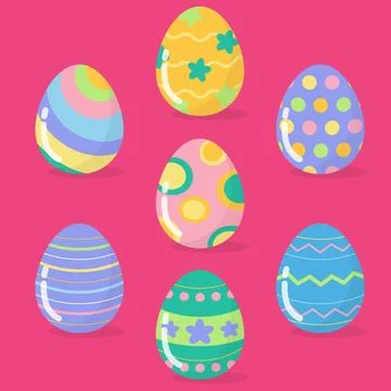 Colorful isolated easter egg Stock Illustration