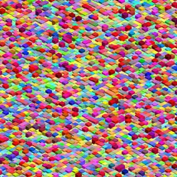 Colorful Isometric Pattern. EPS 10 Stock Illustration