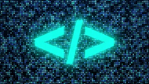 Colorful JavaScript Computer Programming Code Scroll Stock Footage 337984066