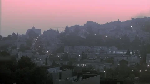 A colorful Jerusalem sunset Stock Footage 227789479