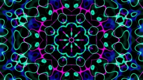 Colorful Kaleidoscope Background Stock Footage 192307357