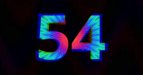 Colorful Kaleidoscope Countdown Timer 1 Minute (60 Seconds) 4K HD Stock Footage 170669227