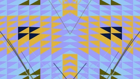 Colorful Kaleidoscope Geometric Triangle Loop 스톡 동영상 330096124