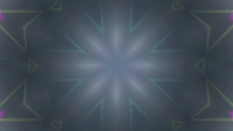 Colorful Kaleidoscope. Light Flares Pattern. Seamless Loop Stock Footage 75406545